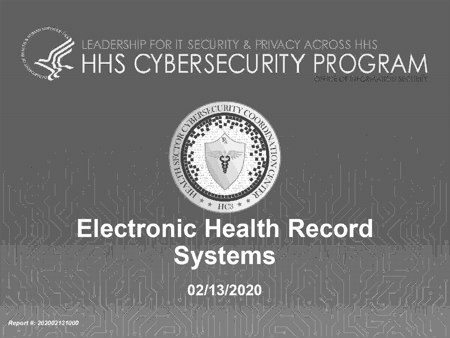 electronic health records purpose