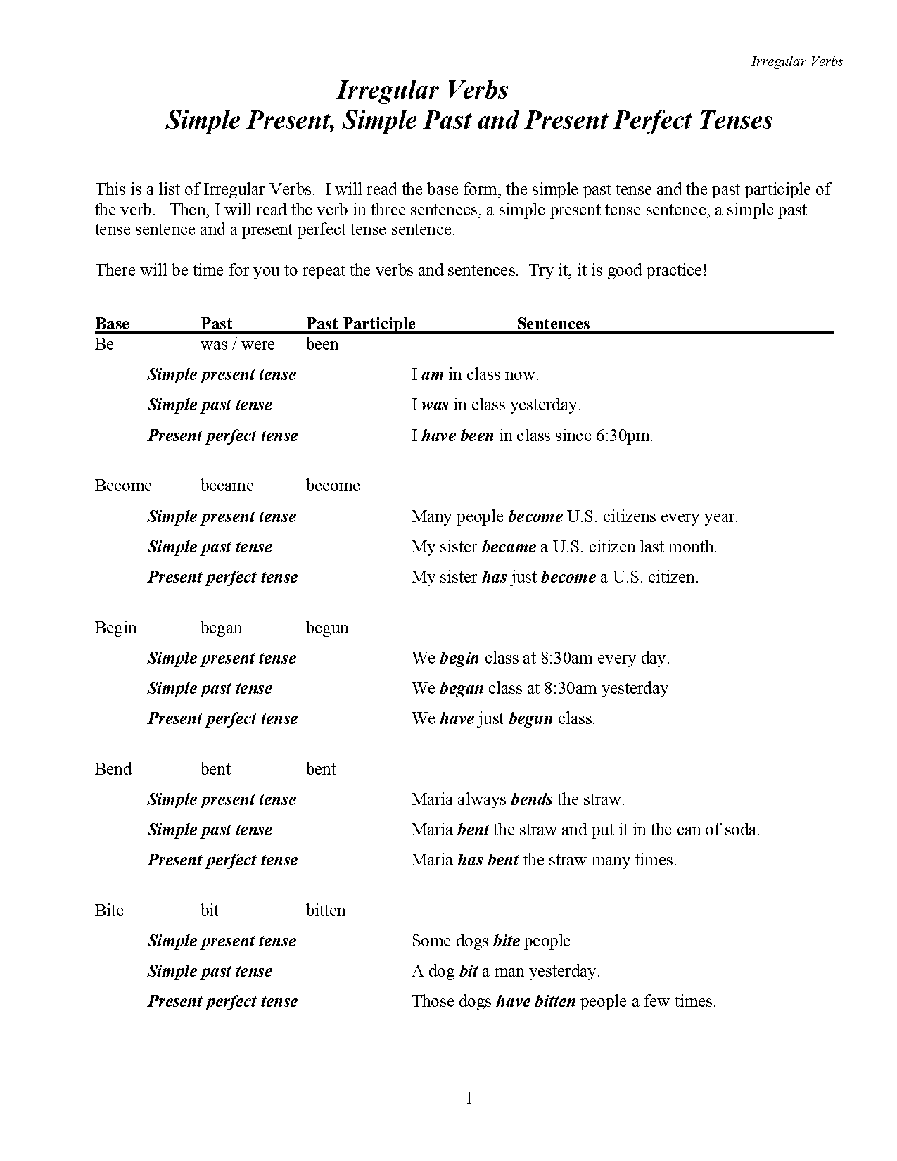 simple present tense of found