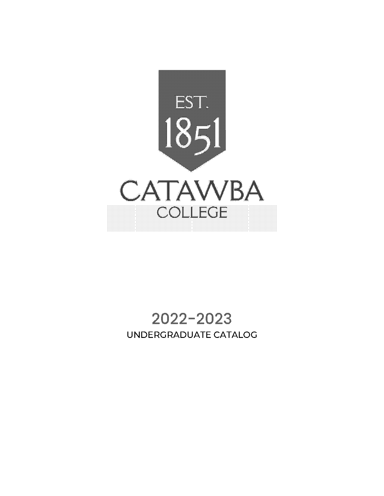 catawba college unoffical transcript