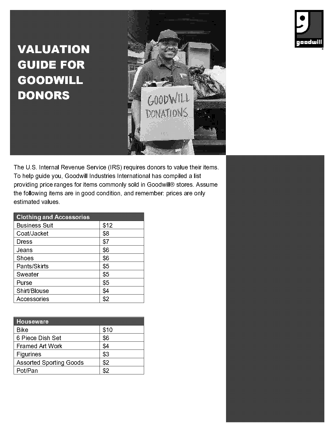 best donation excel template