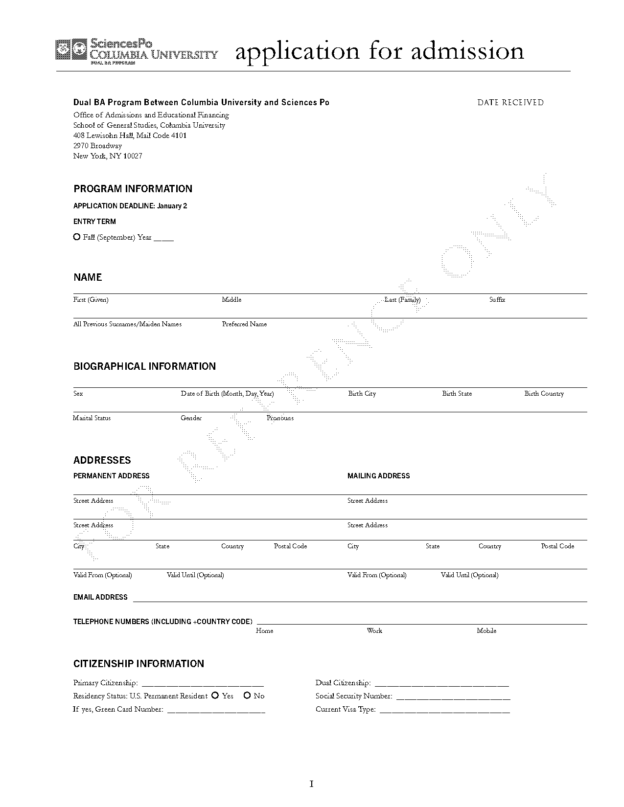 columbia university transcript request alumni