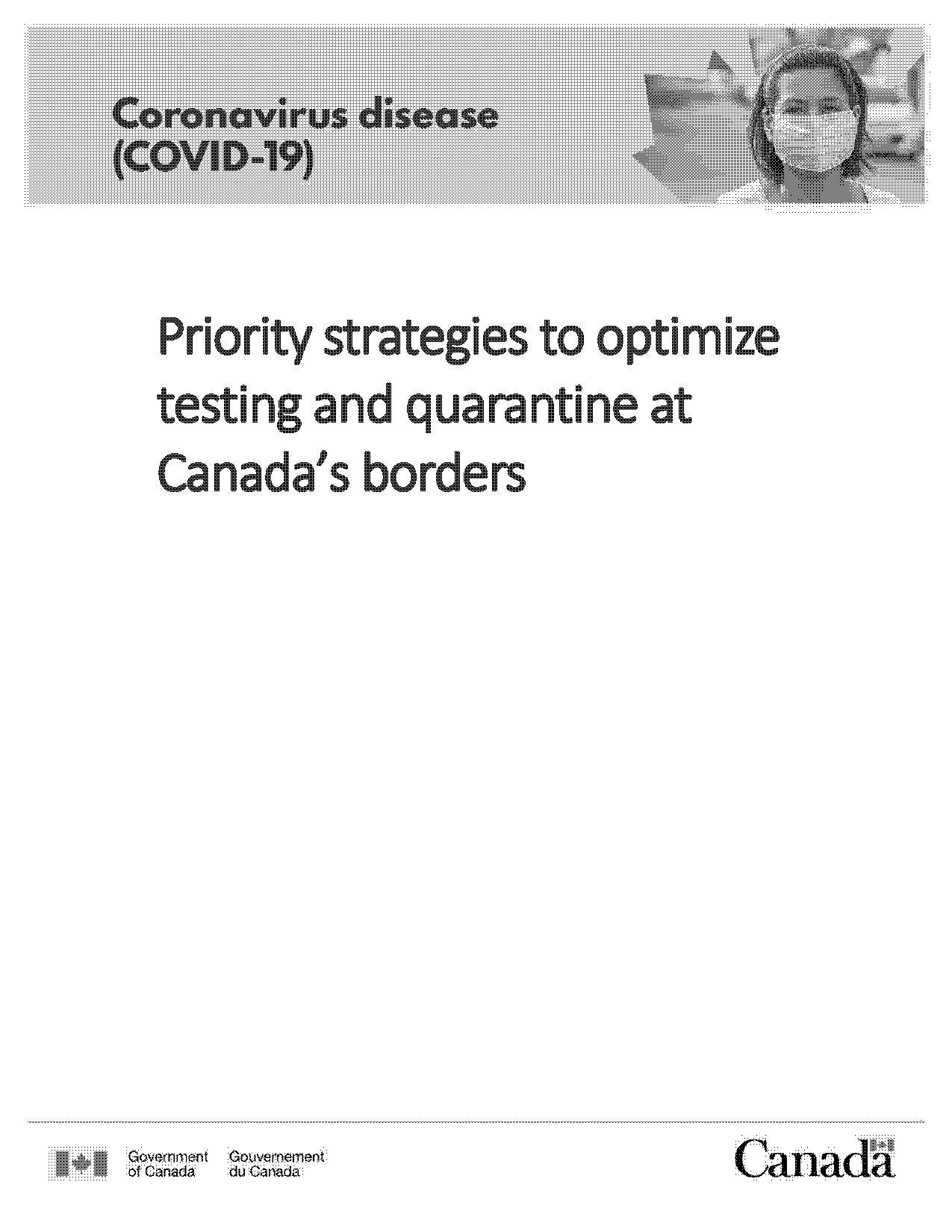 canada quarantine plan example