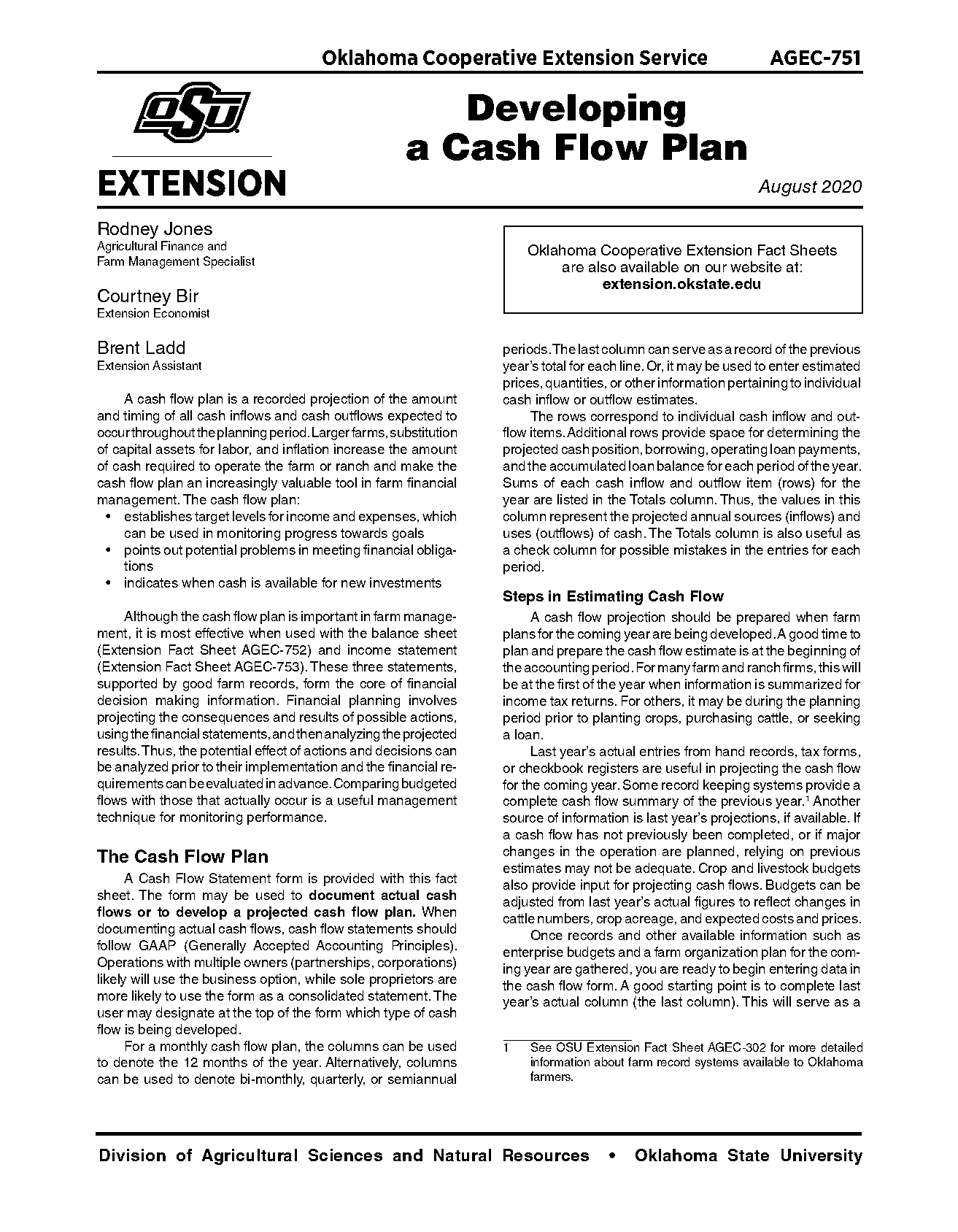 cash flow statement inflow and outflow