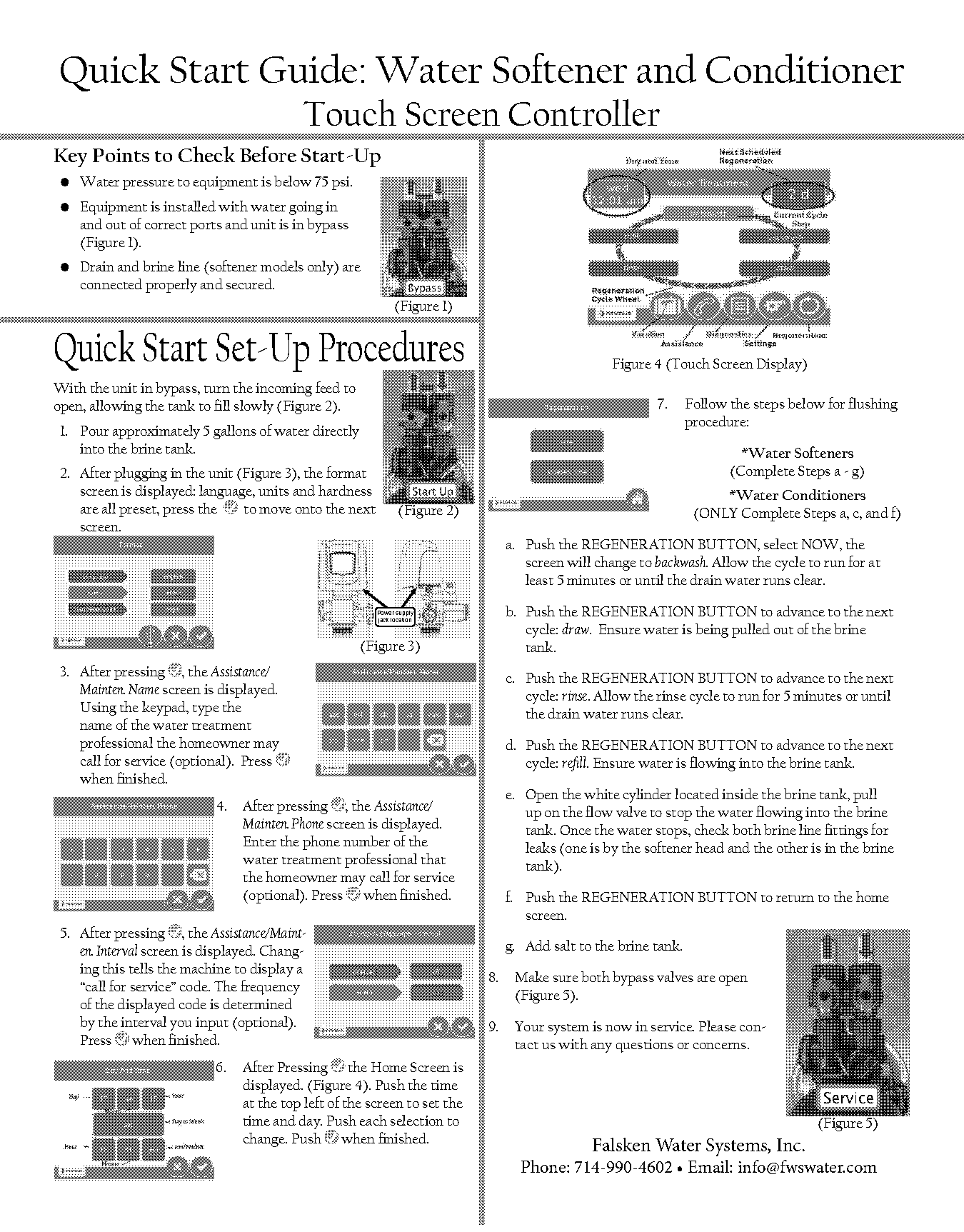 falsken water softener manual