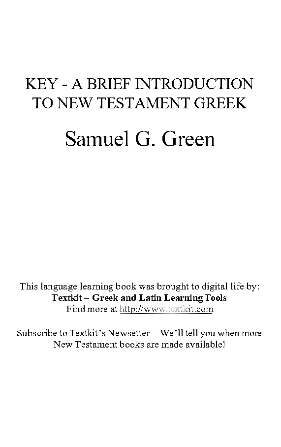 new testament greek an introduction