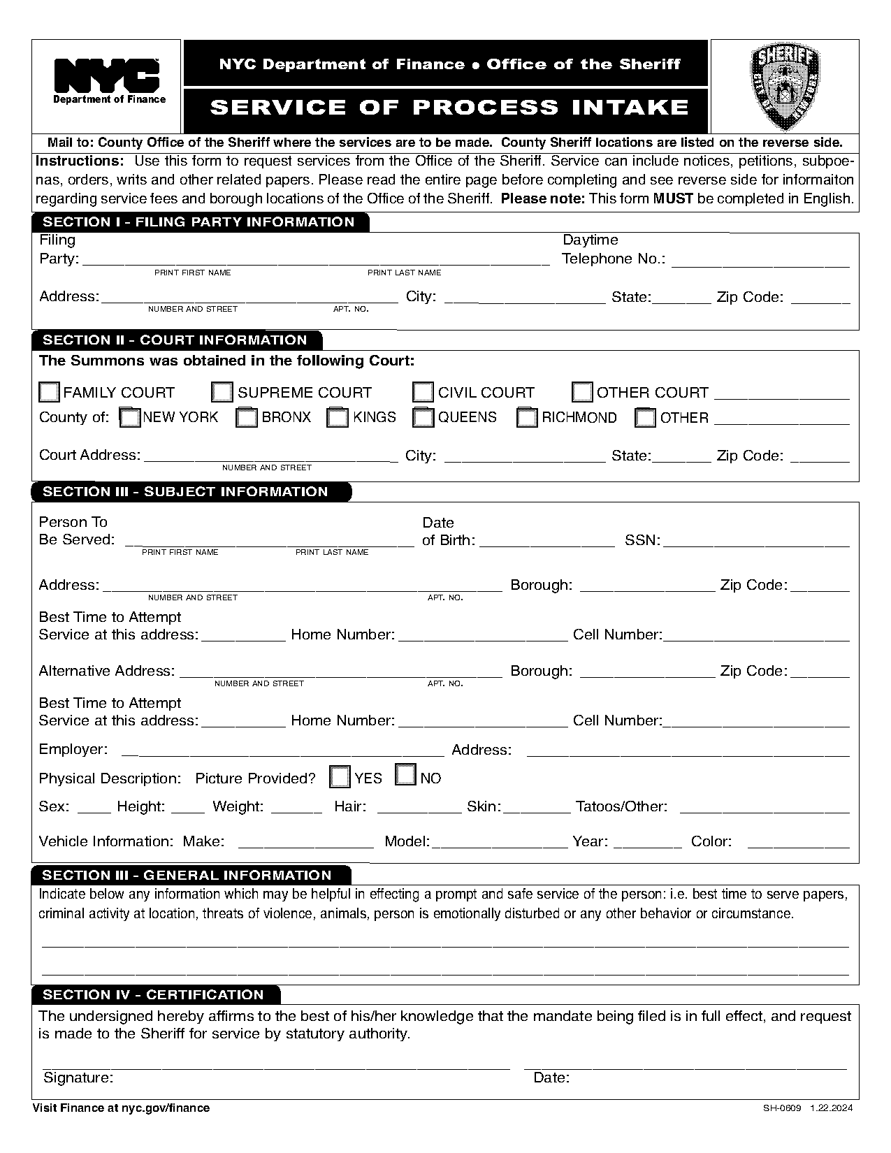 print ny divorce papers