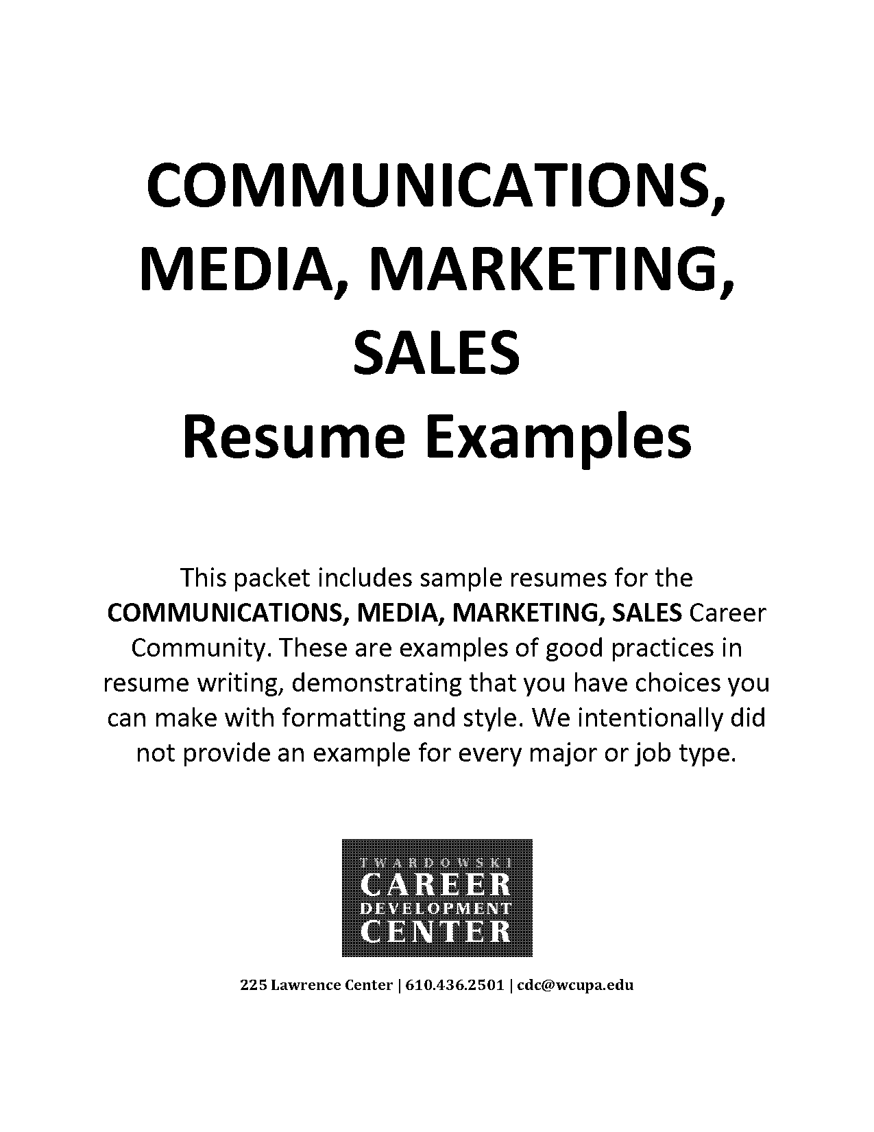 public relations resume format