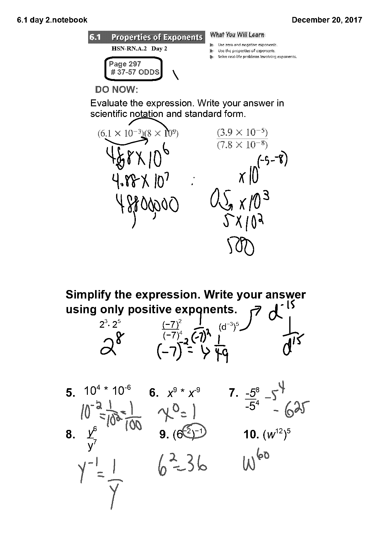 simplify the expression write your answer using only positive exponents