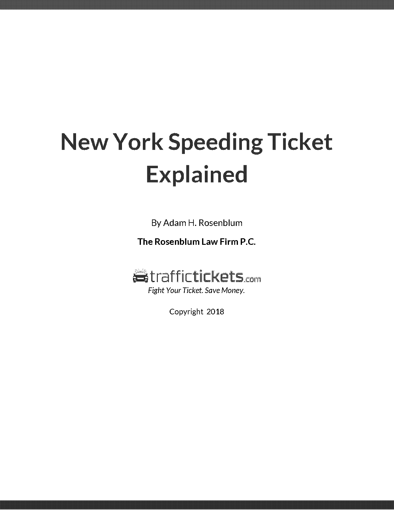 ny state speeding ticket fines and points