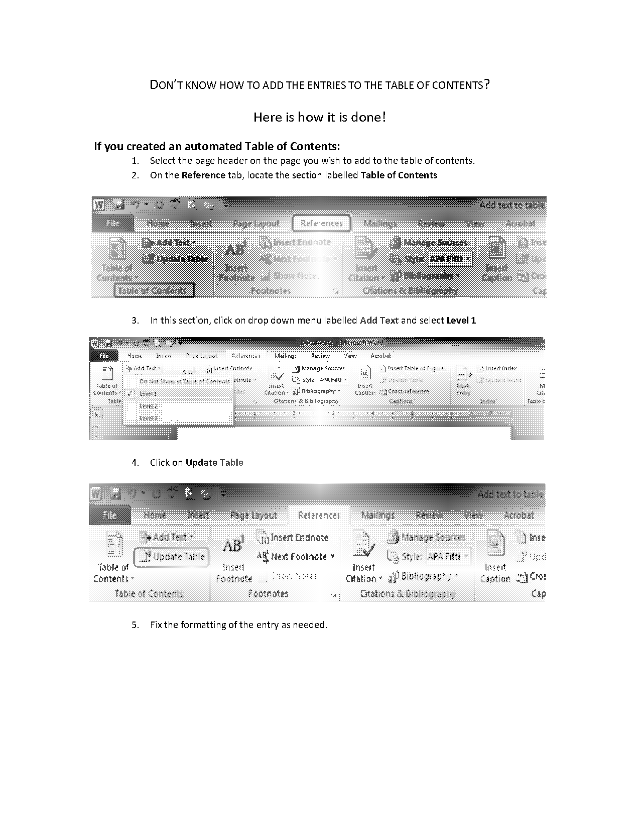 can you create tables within tables