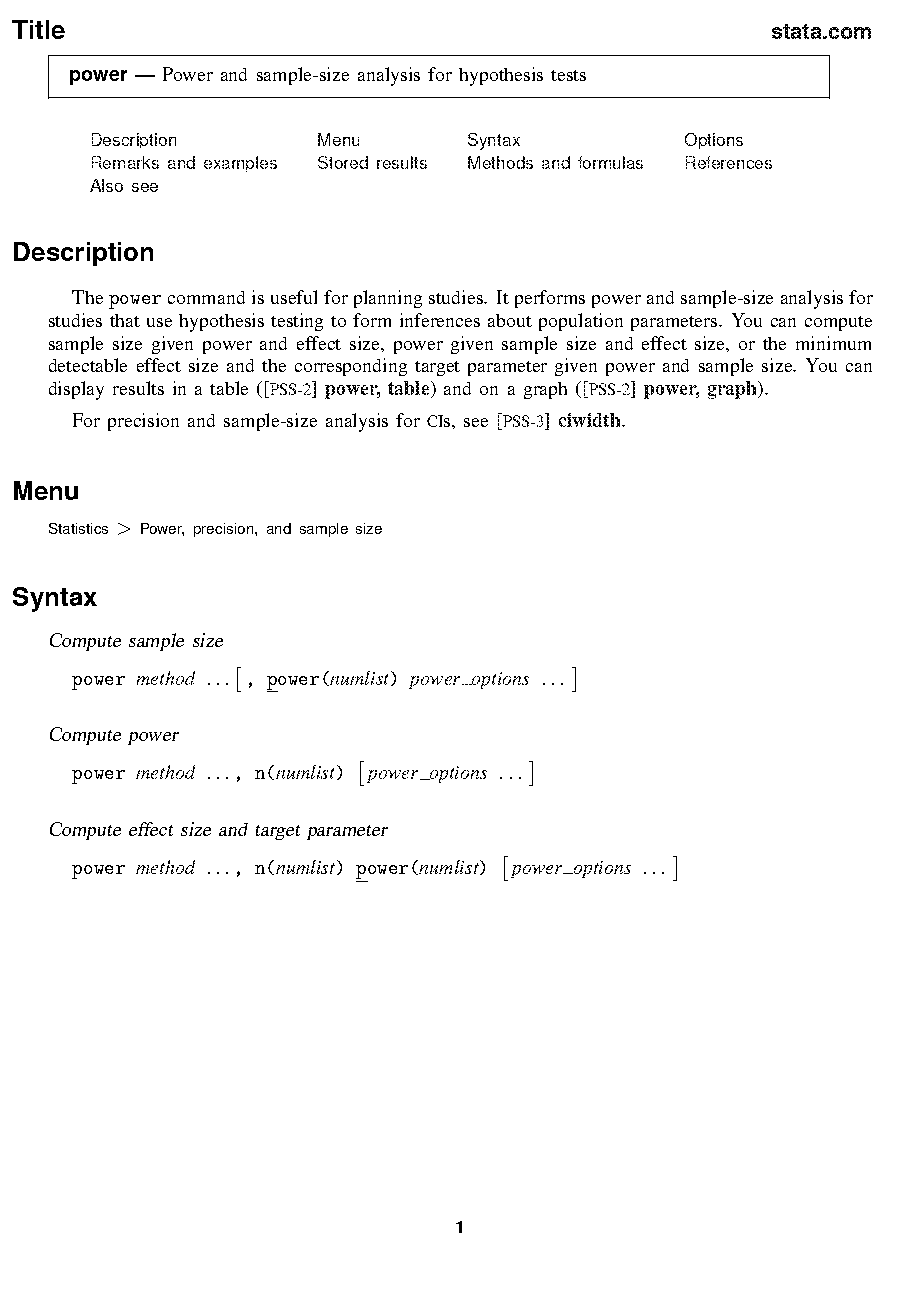 sample size calculation to show two independent groups are similar