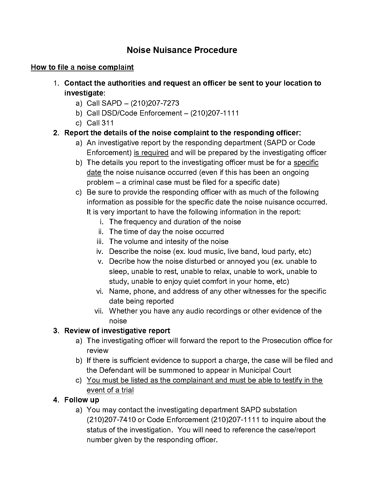 report noise complaint anonymously