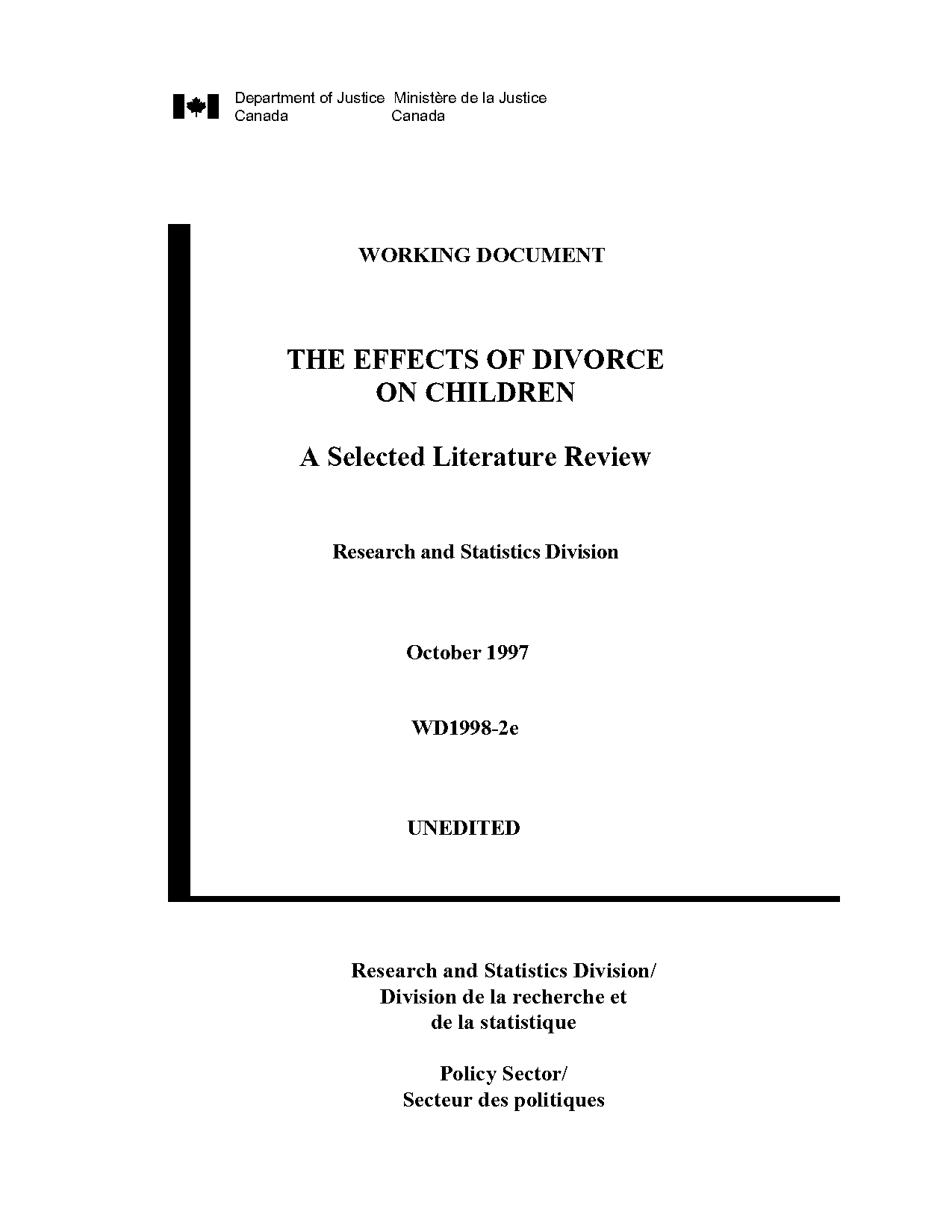 what is most determental impact on children in divorce