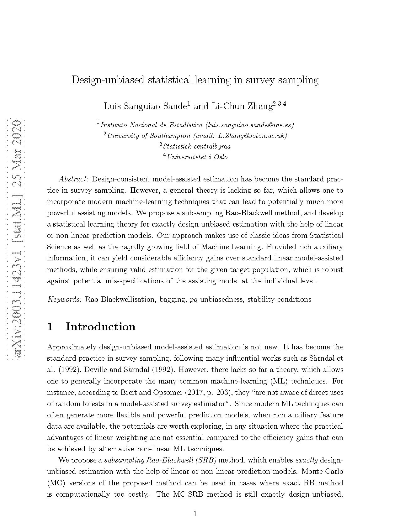 model assisted survey sampling pdf download