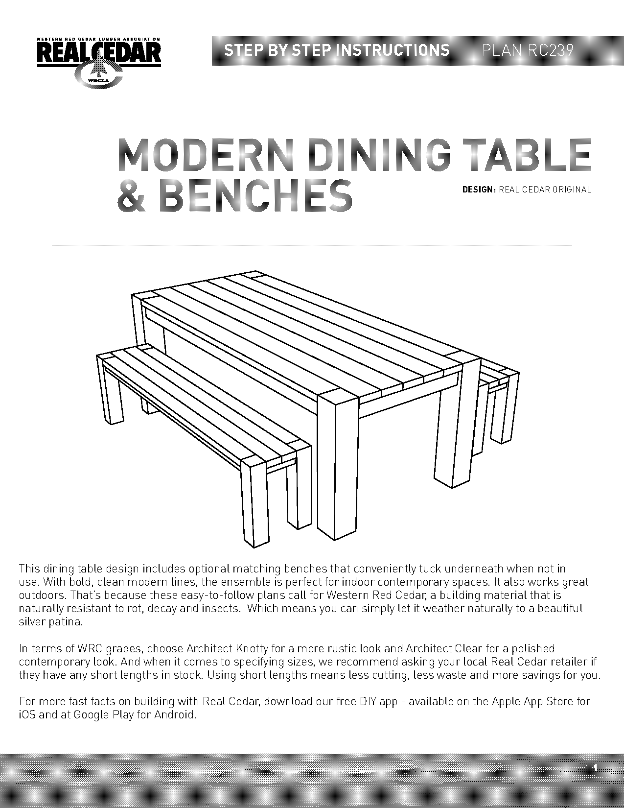 dining tables with benches