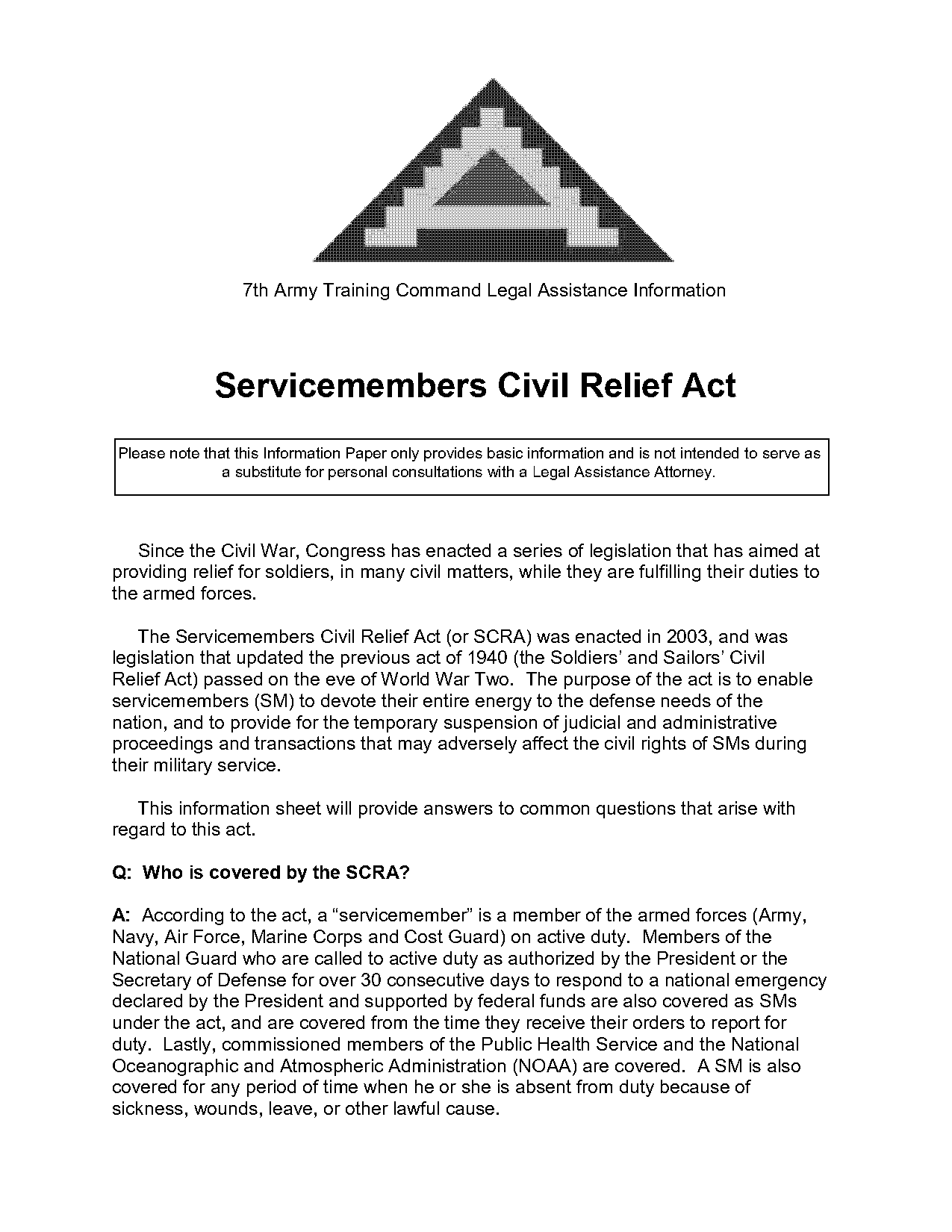 servicemembers civil relief act interest rate