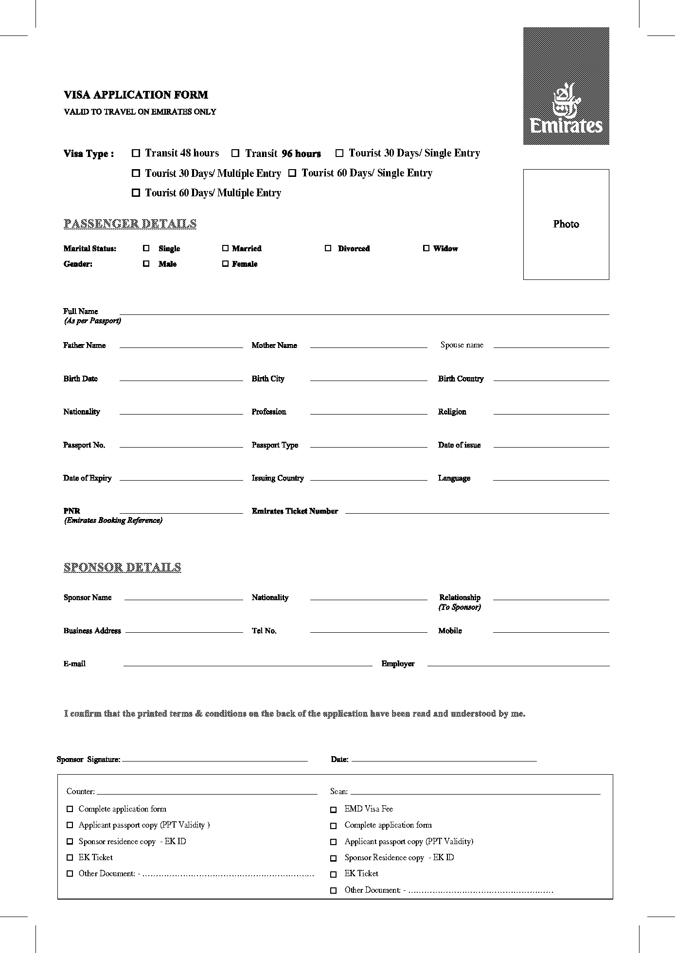 travel requirements to dubai emirates