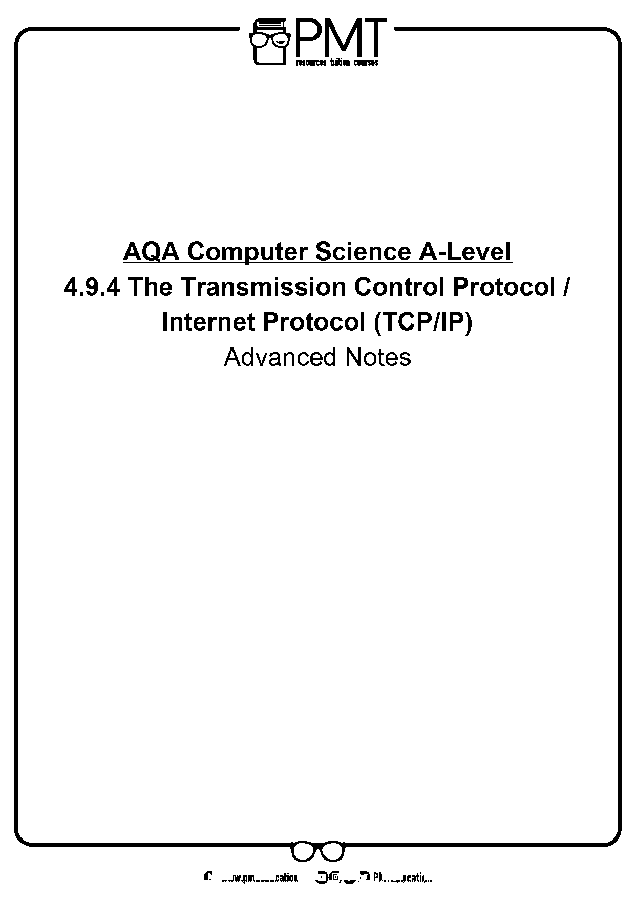 transmission control protocol role