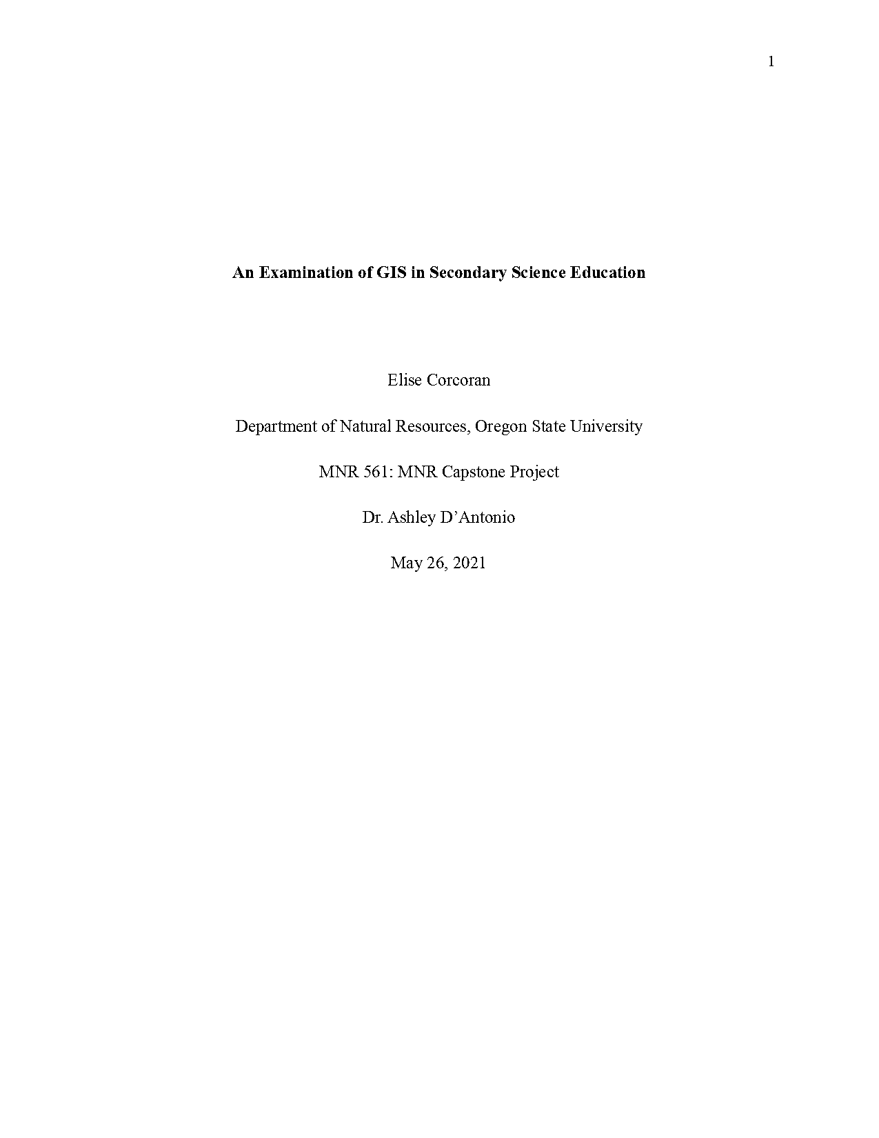 oregon state computer sciece capstone report