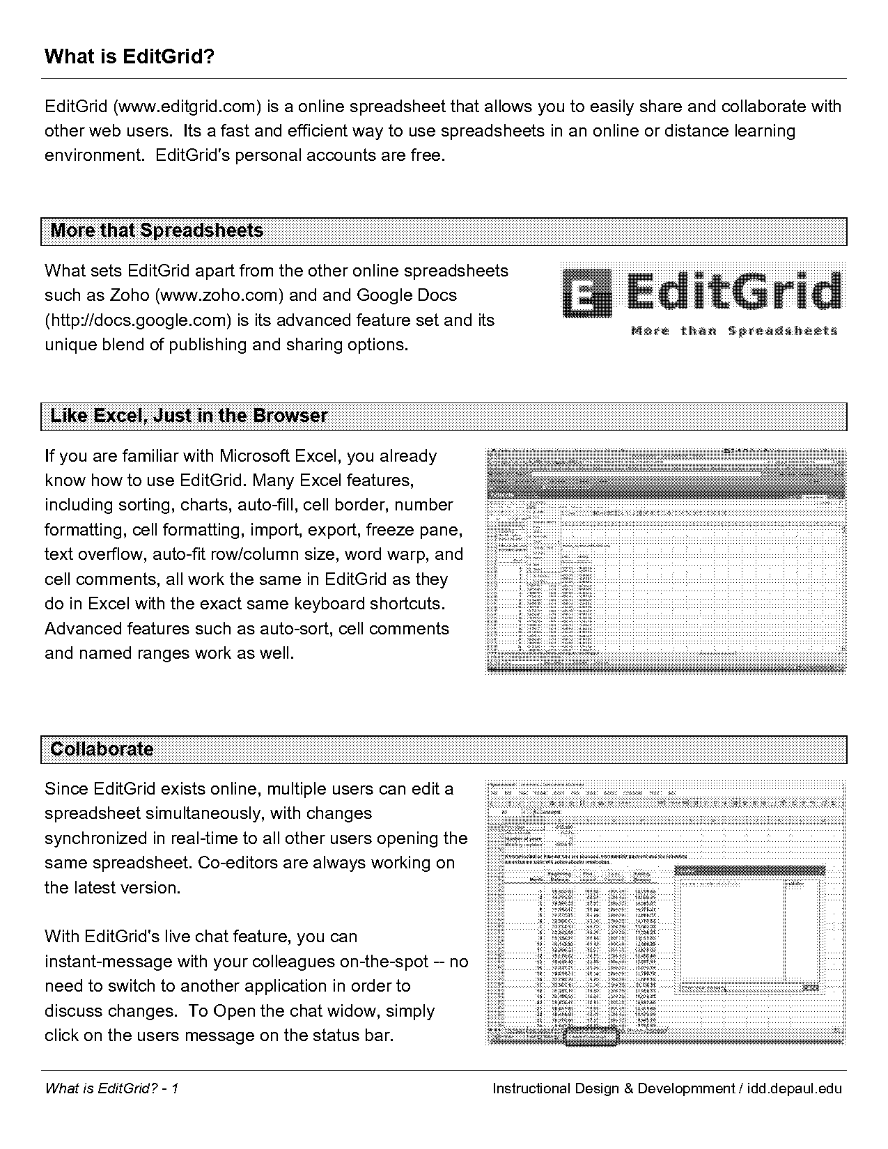 excel spreadsheets online like google docs