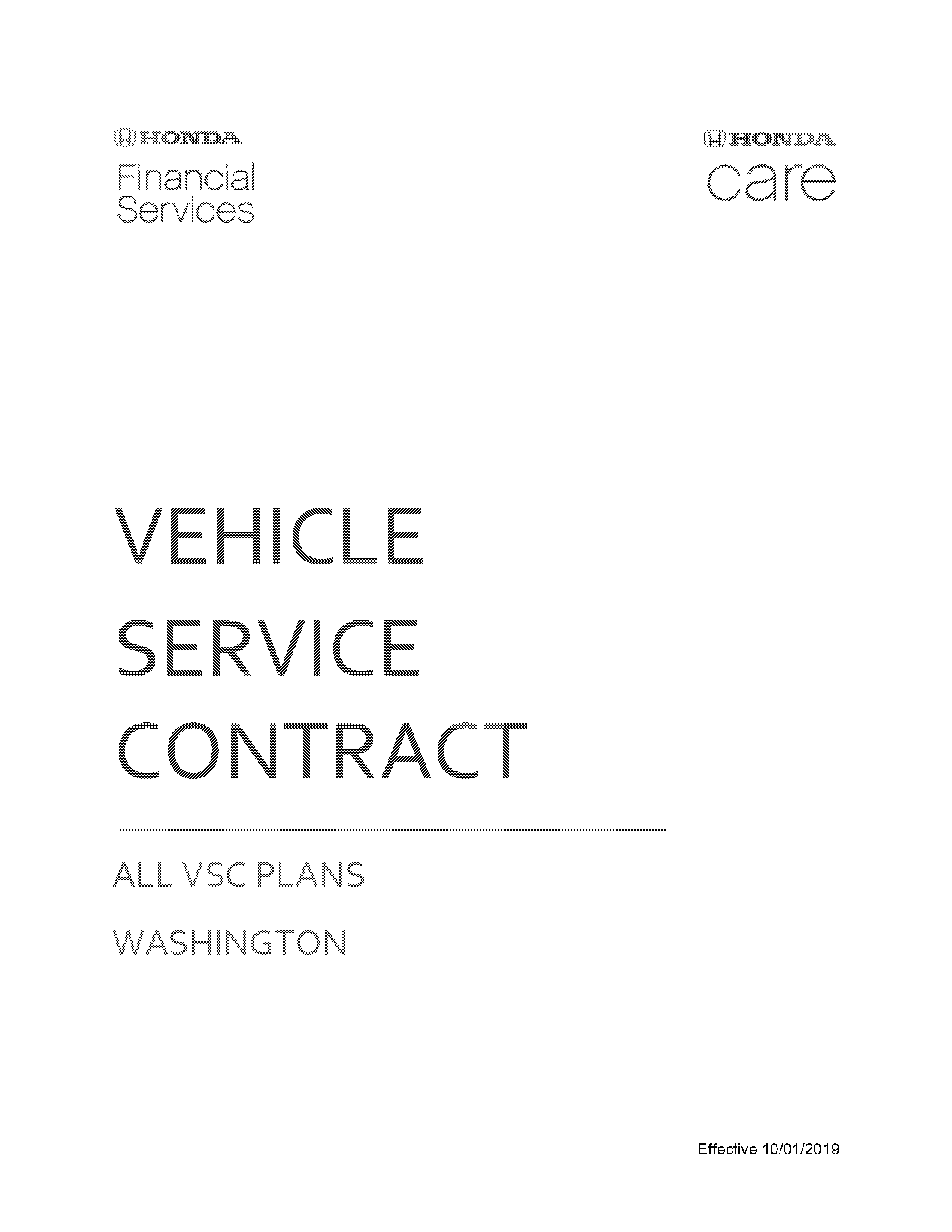 honda what is the service contract