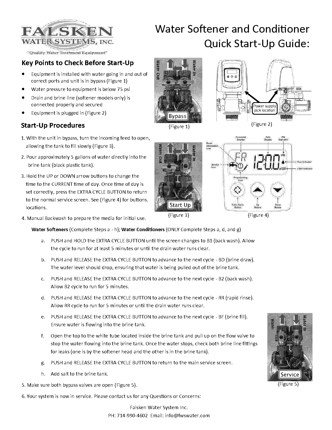 falsken water softener manual