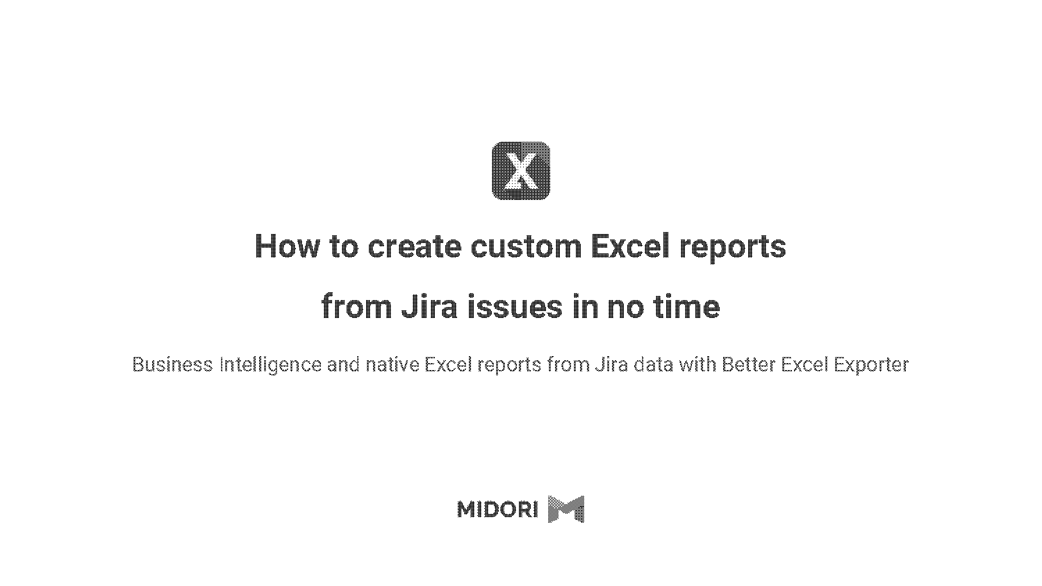 how can i create a report in excel