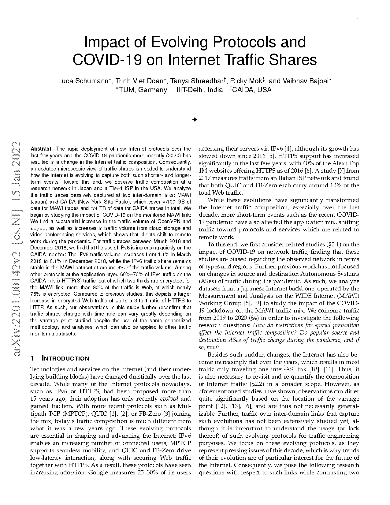 internet traffic statistics by protocol