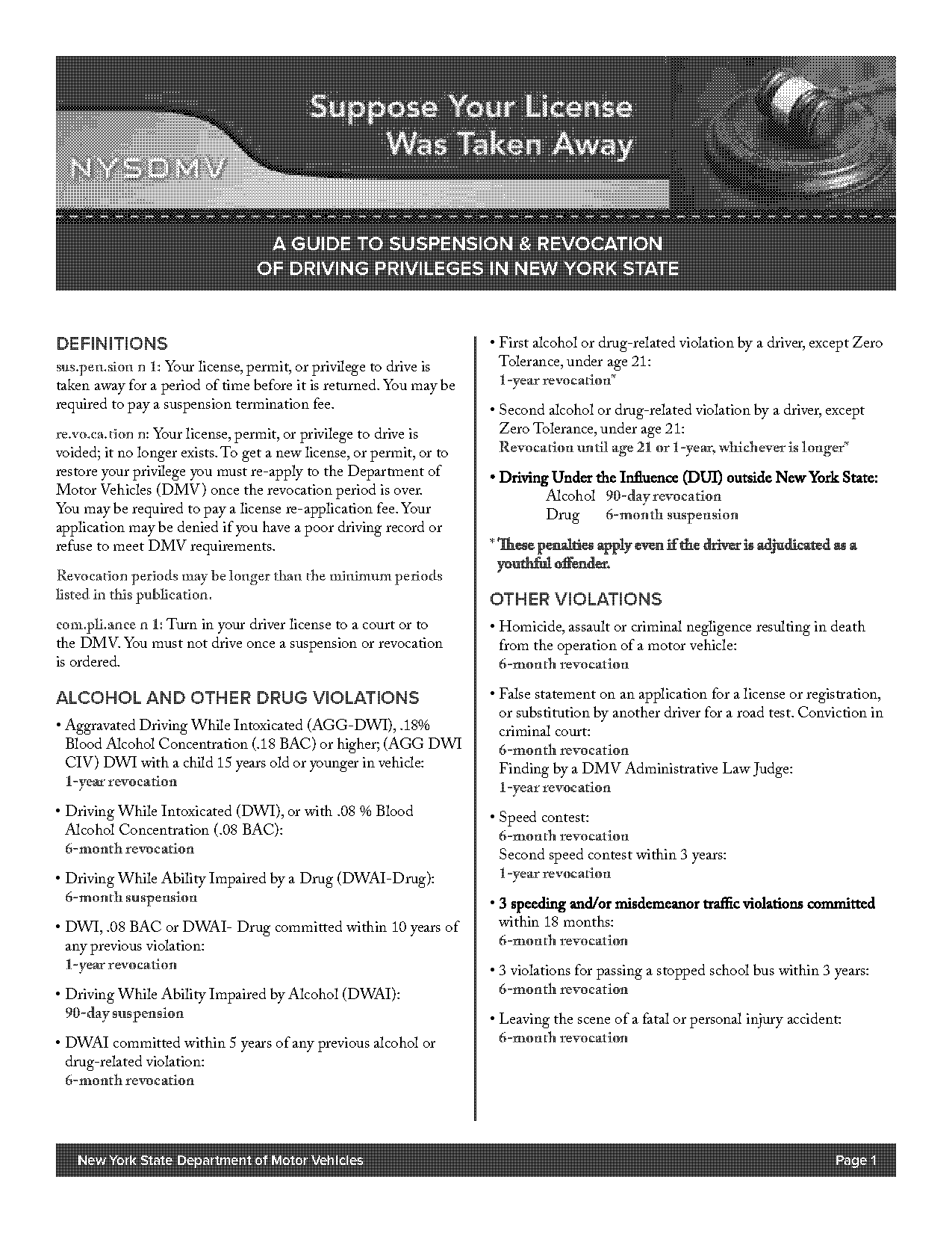 ny state speeding ticket fines and points